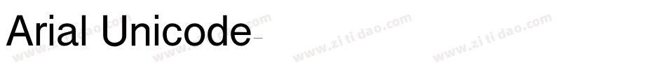 Arial Unicode字体转换